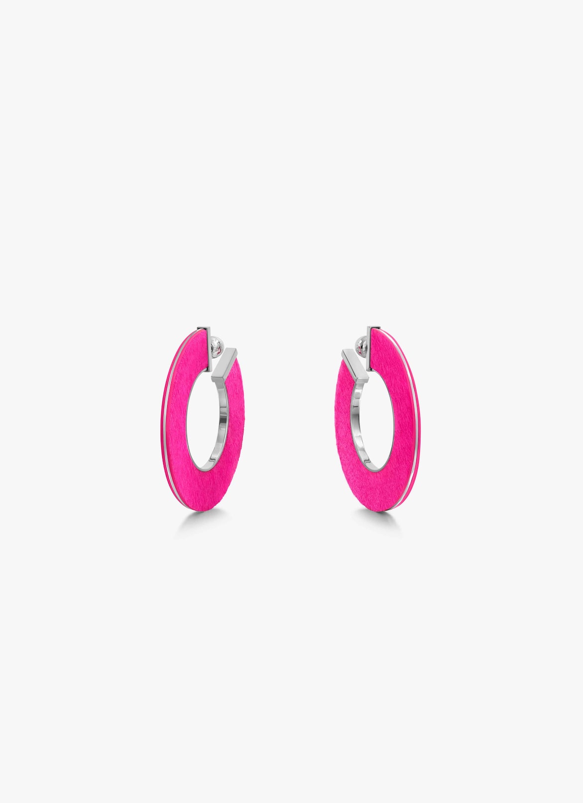 BLADE HOOPS  ALAÏA FUCHSIA BLADE HOOPS
